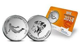 WK Oranjepenning 2014 Coincard BU